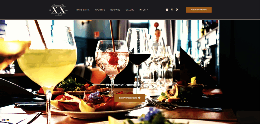 Site web Le 20ème Colmar réalisé par HDKN