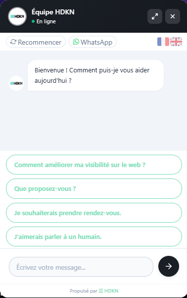 capture d'écran chatbot hdkn