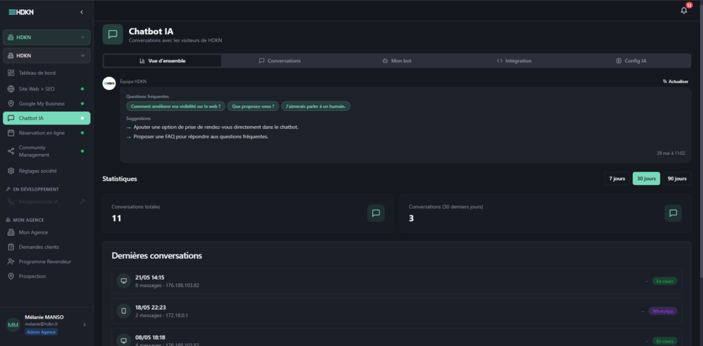 capture d'écran chatbot ia hdkn