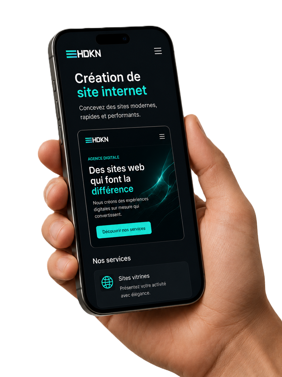 visuel création de site internet