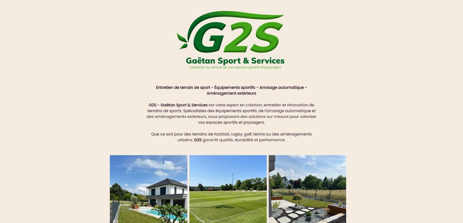 Site web G2S Gaëtan Sport & Services réalisé par HDKN