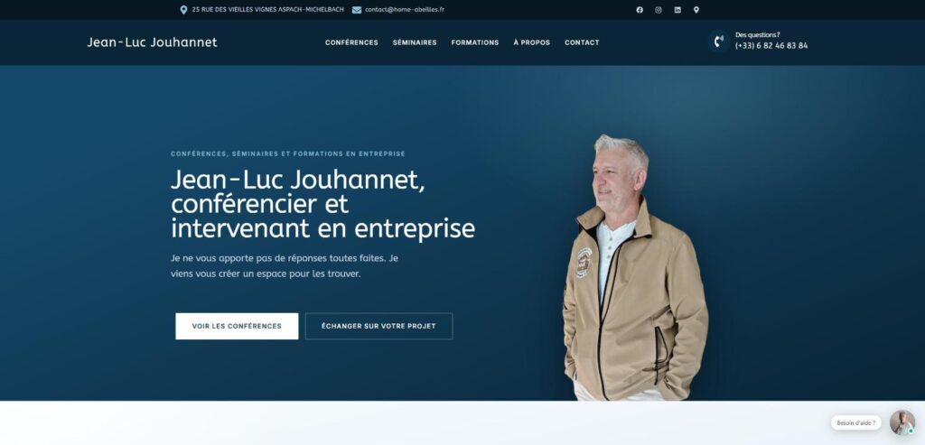 Site web Jouhannet Consulting réalisé par HDKN