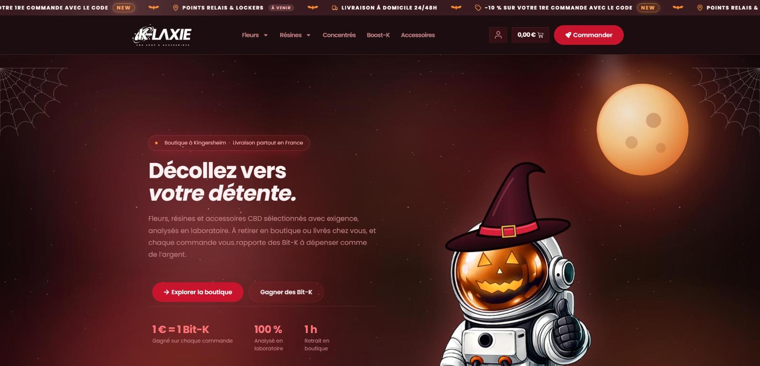 Site web K Laxie réalisé par HDKN
