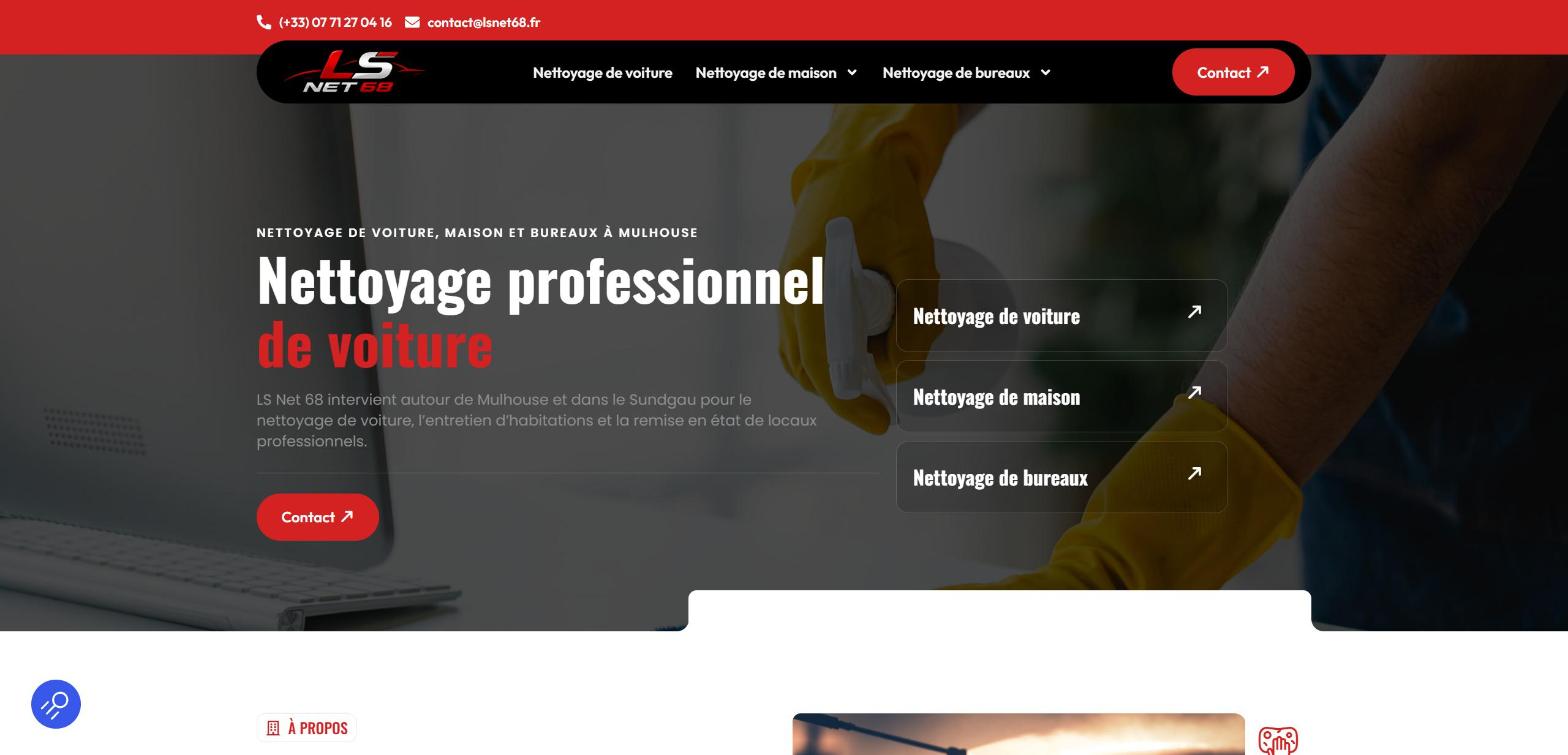 Site web LS Net 68 réalisé par HDKN